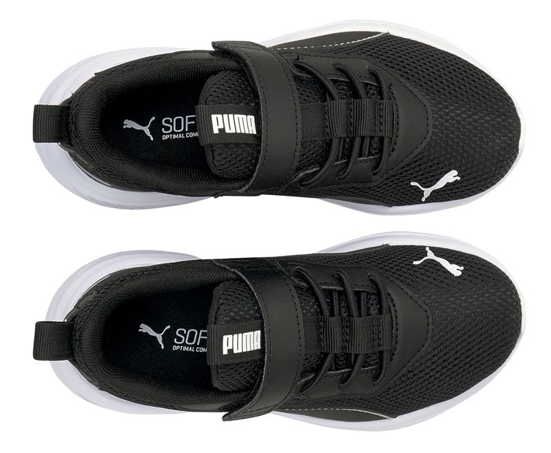 Puma Scorch Runner V PS Trainers - Boys - Black/White