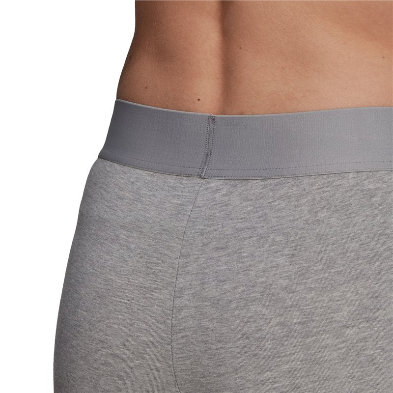 adidas 3 Stripe Leggings - Womens - Medium Grey Heather/White