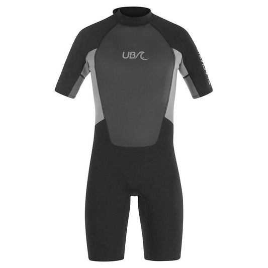 UB Short Wetsuit - Mens - Blacktip Mono Grey