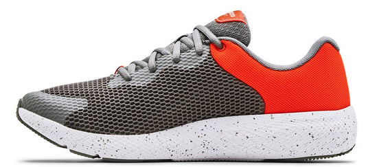 Under Armour Charged Pursuit 2 BL SPKL Running Shoes - Mens - Concrete/Phoenix Fire/White