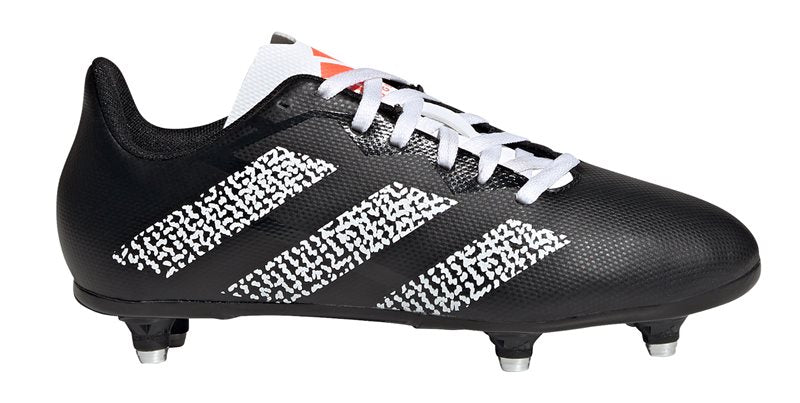 adidas Junior SG Rugby Boots - Youth - Black/White/Solar Red