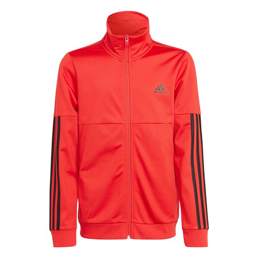 adidas 3 Stripes Team Tracksuit - Boys - Vivid Red/Black