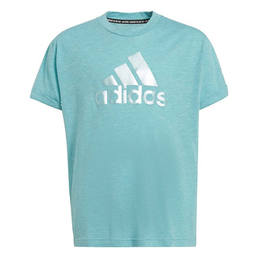 adidas BOS Tee - Girls - Mint Tone Melange/Mint Tone