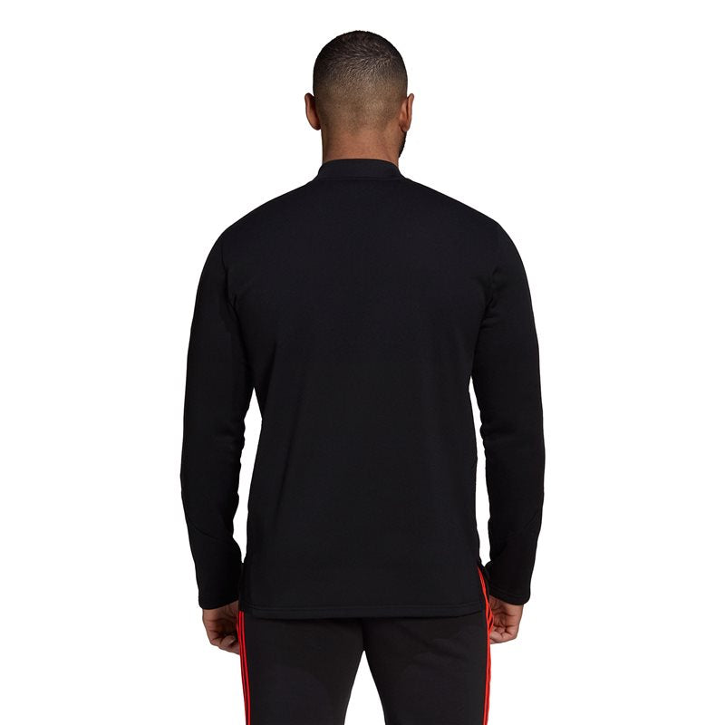 adidas New Zealand All Blacks 2021/22 Fleece 1/4 Zip Top - Adult - Black