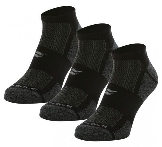SofSole Multi Sport Low Cut Cushion Socks - Mens - Black/Grey