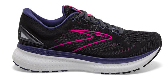 Brooks Glycerin 19 Running Shoes - Womens - Black/Ebony/Pink