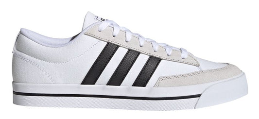 adidas Retrovulc Trainers - Mens - White/Black/Dove Grey