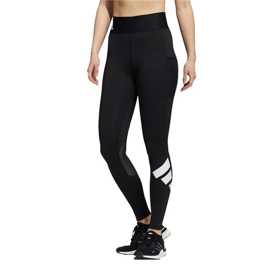 adidas TechFit Logo Long Training Tights - Womens - Black/White