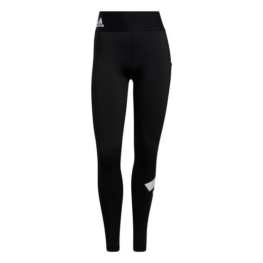 adidas TechFit Logo Long Training Tights - Womens - Black/White