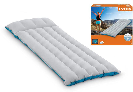 Intex 72.5 inch x 26.5 inch x 6.75 inch Fabric Camping Air Bed