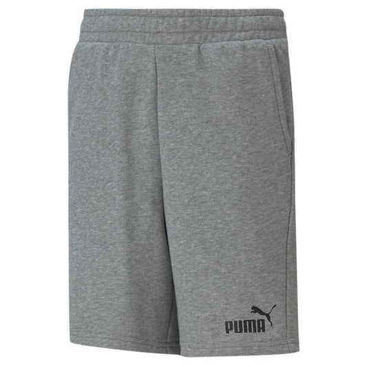 Puma Essentials Sweat Shorts - Boys - Medium Grey Heather