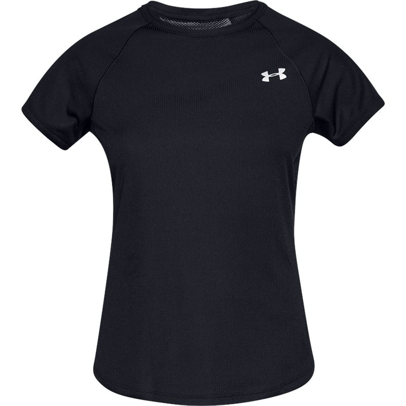 Under Armour Speed Stride Short Sleeve Running Tee - Womens - Black/Reflective