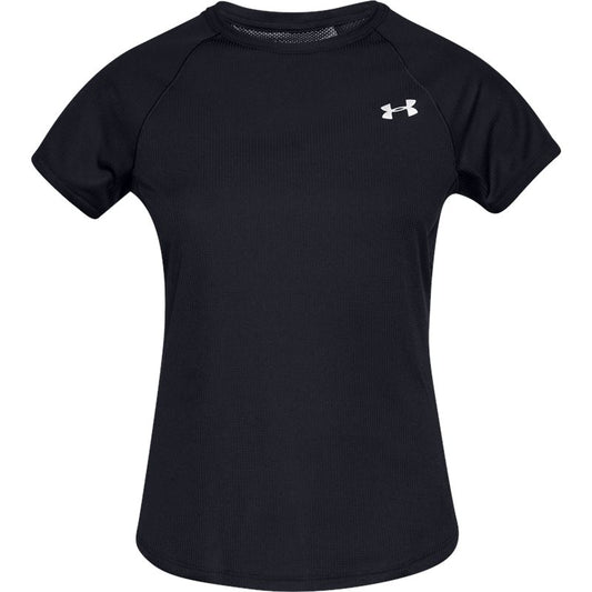 Under Armour Speed Stride Short Sleeve Running Tee - Womens - Black/Reflective
