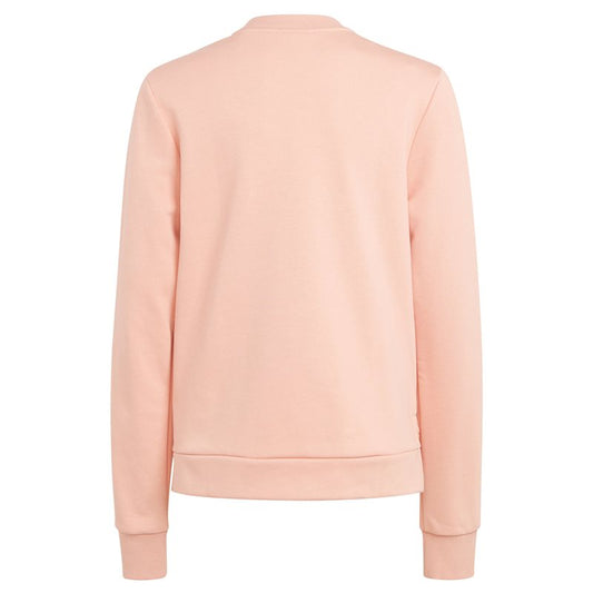 adidas Future Icons Logo Sweat Top - Girls - Ambient Blush/Silver Metallic