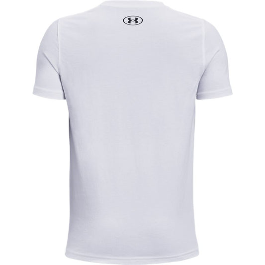 Under Armour Cotton Short Sleeve Tee - Boys - White/Black