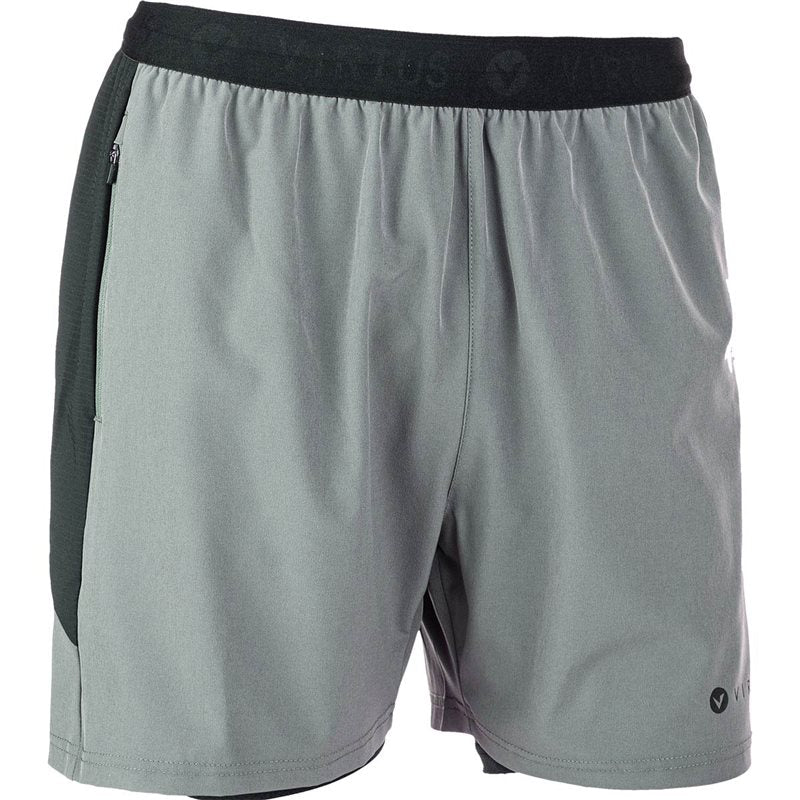 Virtus Dylan 2 in 1 Stretch Shorts - Mens - Granite Grey