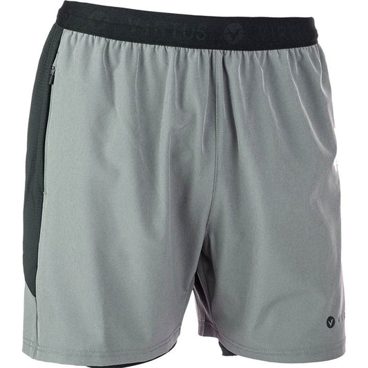 Virtus Dylan 2 in 1 Stretch Shorts - Mens - Granite Grey