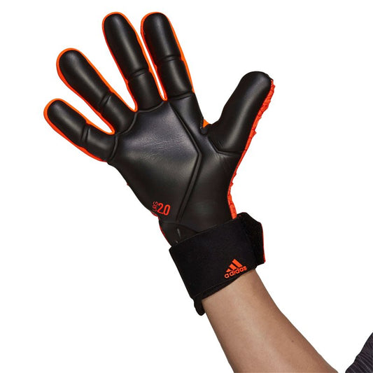adidas Predator Competition Goalkeeper Gloves - Adult - Solar Red/Red/Black