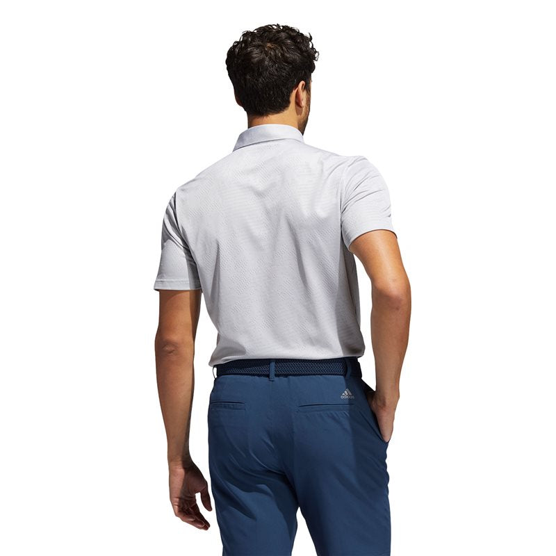 adidas Ultimate 365 Camo Golf Polo Top - Adult - White/Grey