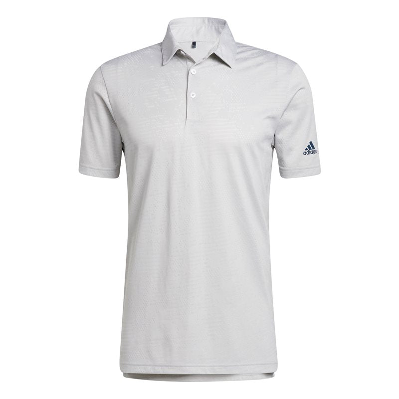 adidas Ultimate 365 Camo Golf Polo Top - Adult - White/Grey