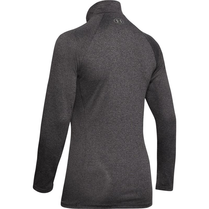 Under Armour Solid Tech 1/2 Zip Training Top - Womens - Carbon Heather/Metallic Silver