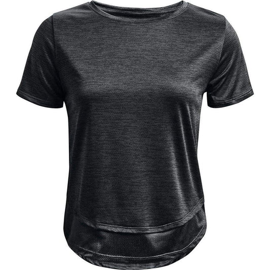Under Armour Tech Vent Short Sleeve Training Tee - Womens - Black/White
