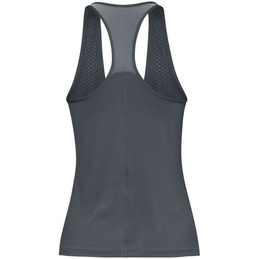 Under Armour HeatGear Armour Racer Training Tank Top - Womens - Pitch Grey Light Heather/Metallic Silver