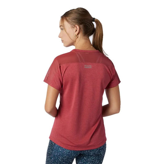 New Balance Impact Run Short Sleeve Running Tee - Womens - Earth Red Heather
