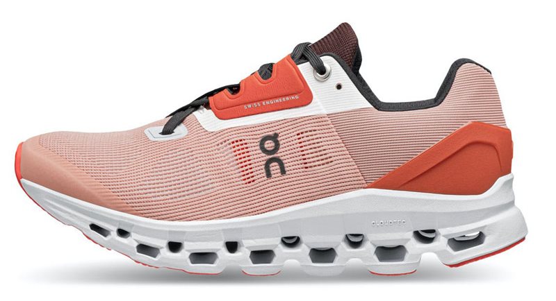 On Cloudstratus Running Shoes - Womens - Rose/Red