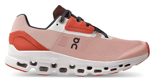 On Cloudstratus Running Shoes - Womens - Rose/Red