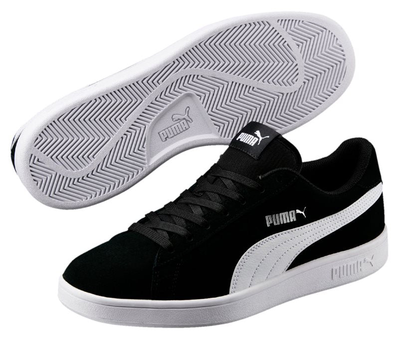 Puma Smash v2 Trainers - Mens - Black/White/Silver