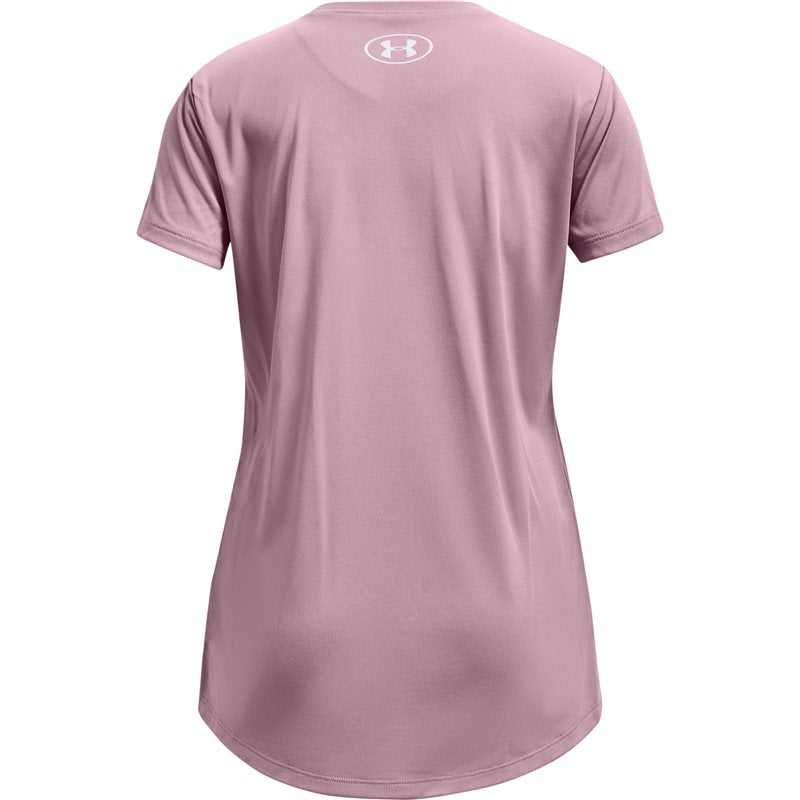 Under Armour Tech Big Logo Short Sleeve Tee - Girls - Mauve Pink/White