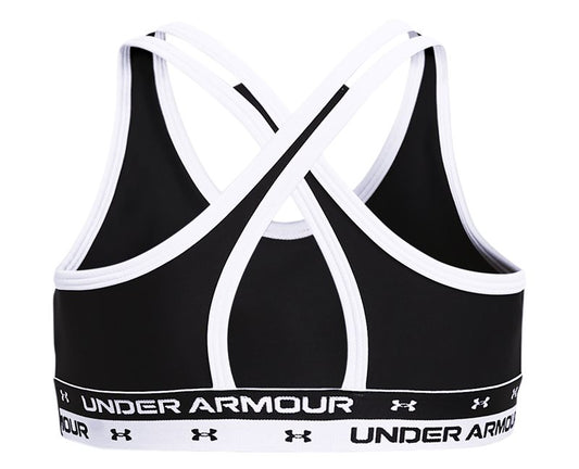 Under Armour Crossback Sports Bra - Girls - Black/White