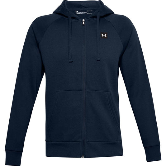 Under Armour Rival Fleece Full Zip Hoodie - Mens - Academy/Onyx White