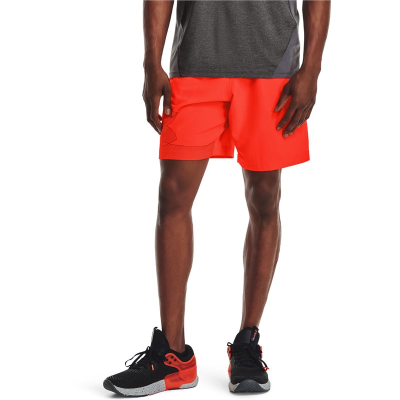 Under Armour Woven Graphic Shorts - Mens - Phoenix Fire/Radiant Red