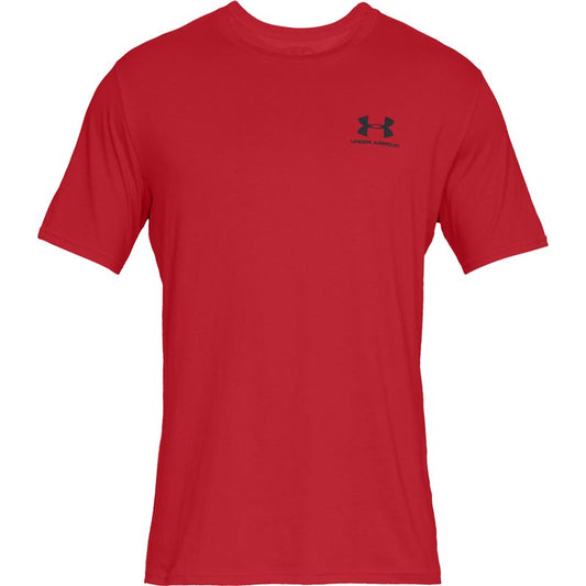Under Armour Sportstyle Left Chest Short Sleeve Tee - Mens - Red/Black