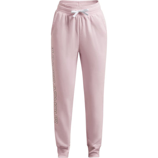 Under Armour Rival Fleece Joggers - Girls - Cool Pink/White
