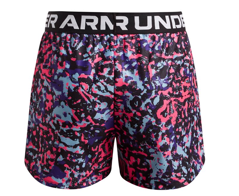 Under Armour Play Up Printed Shorts - Girls - Black/White