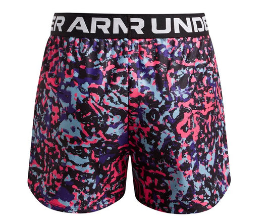 Under Armour Play Up Printed Shorts - Girls - Black/White