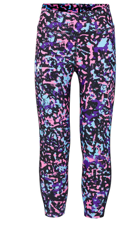 Under Armour HeatGear Armour Printed Ankle Crop Leggings - Girls - Black/White