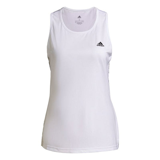 adidas Aeroready Designed 2 Move Racerback Tank Top - Womens - White/Crystal White