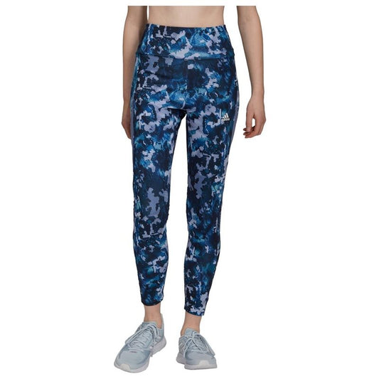 adidas Print 7/8 High Rise Tights - Womens - Orbit Violet/Violet Tone