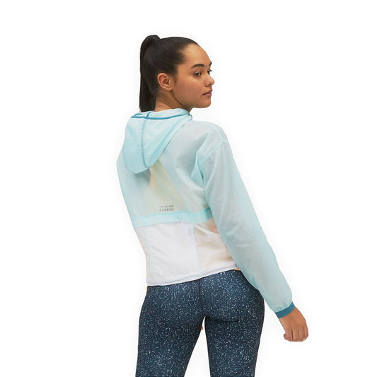 New Balance Printed Impact Run Light Pack Jacket - Womens - Pale Blue Chill