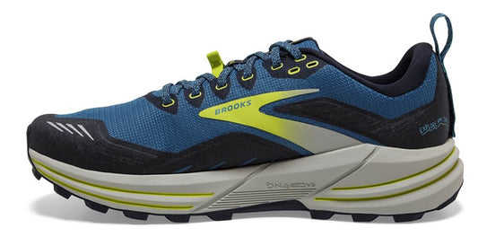 Brooks Cascadia 16 Running Shoes - Mens - Mykonos Blue/Peacoat/Lime