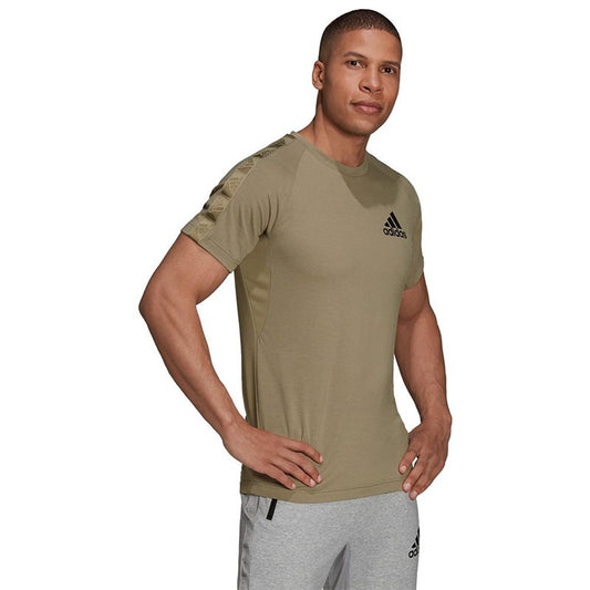 adidas D2M Motion Training Tee - Mens - Orbit Green/Black