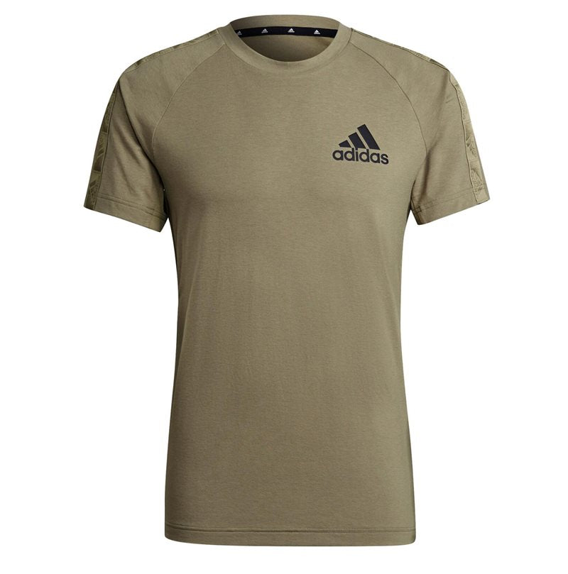 adidas D2M Motion Training Tee - Mens - Orbit Green/Black