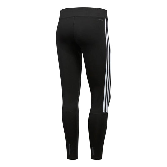adidas Run It 7/8 3 Stripe Running Tights - Womens - Black/White