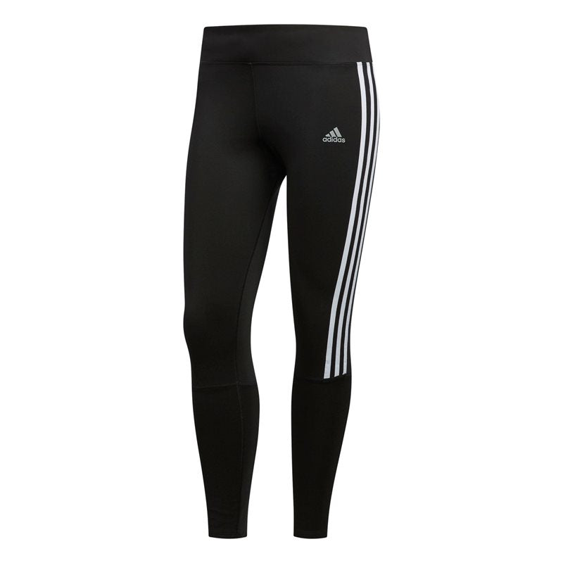 adidas Run It 7/8 3 Stripe Running Tights - Womens - Black/White