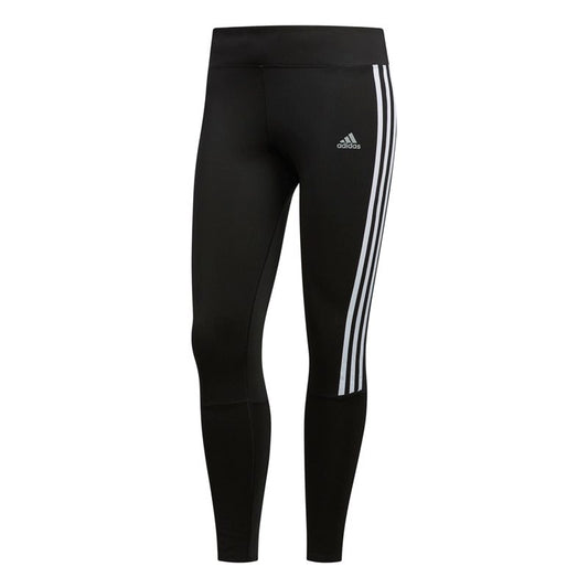 adidas Run It 7/8 3 Stripe Running Tights - Womens - Black/White