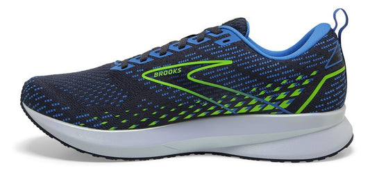 Brooks Levitate 5 Running Shoes - Mens - India Ink/Blue/Green Gecko